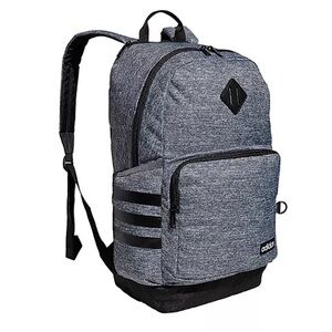 Adidas Gray and Black Backpack with Padded Straps